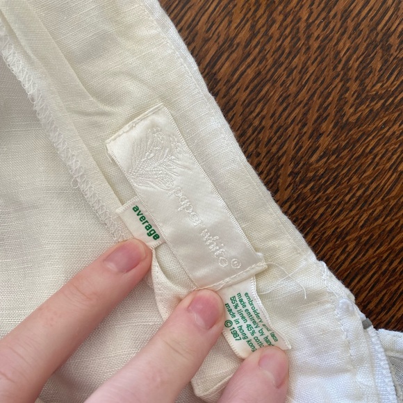 Vintage Linen Wedding Dress - Picture 6 of 11